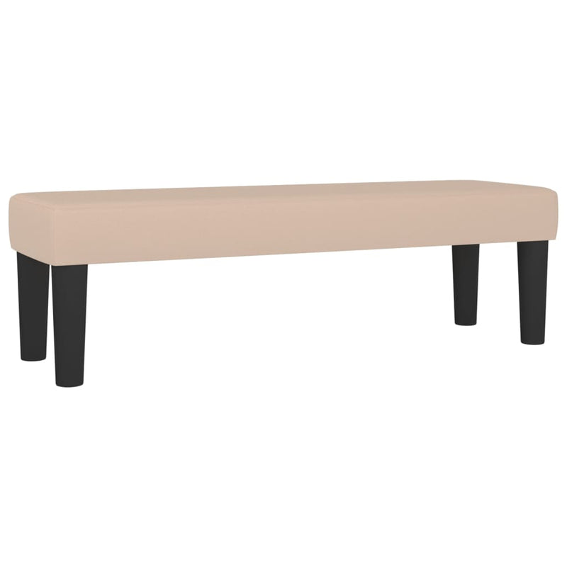 vidaXL cappuccino színű műbőr rugós ágy matraccal 140 x 200 cm