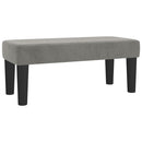 vidaXL világosszürke bársony rugós ágy matraccal 90 x 200 cm