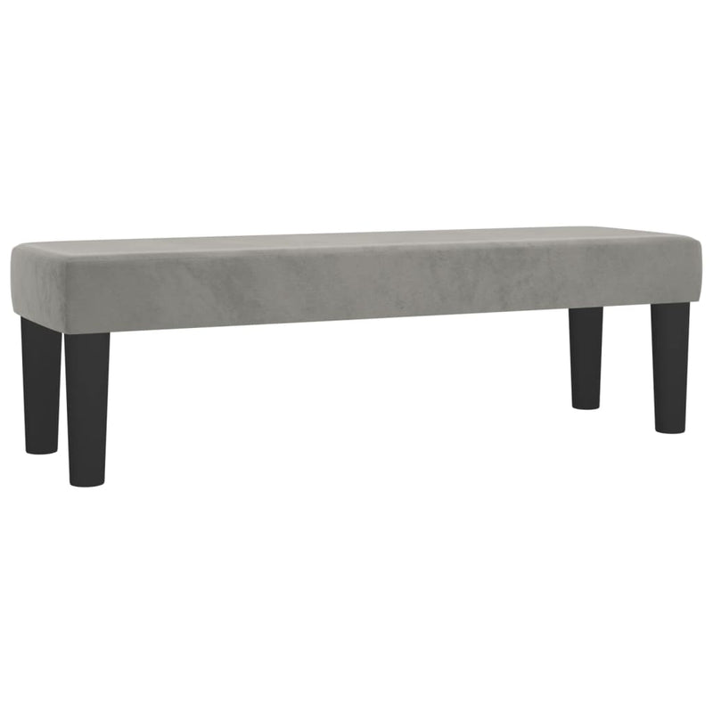 vidaXL világosszürke bársony rugós ágy matraccal 140x190 cm