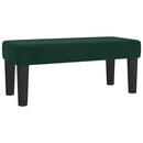 vidaXL sötétzöld bársony rugós ágy matraccal 90x190 cm