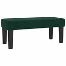 vidaXL sötétzöld bársony rugós ágy matraccal 90 x 200 cm