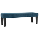 vidaXL sötétkék bársony rugós ágy matraccal 140x190 cm