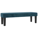 vidaXL sötétkék bársony rugós ágy matraccal 140x190 cm