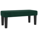 vidaXL sötétzöld bársony rugós ágy matraccal 90x190 cm