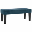 vidaXL sötétkék bársony rugós ágy matraccal 100 x 200 cm