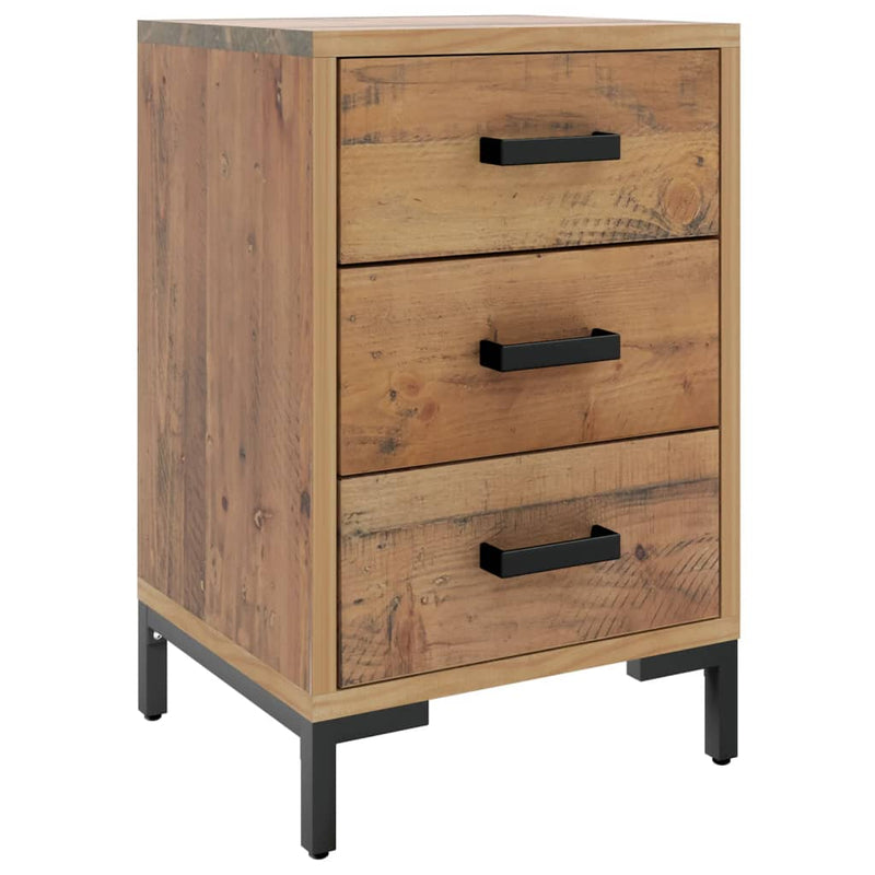 vidaXL 2 db tömör fenyőfa éjjeliszekrény 40x30x55 cm