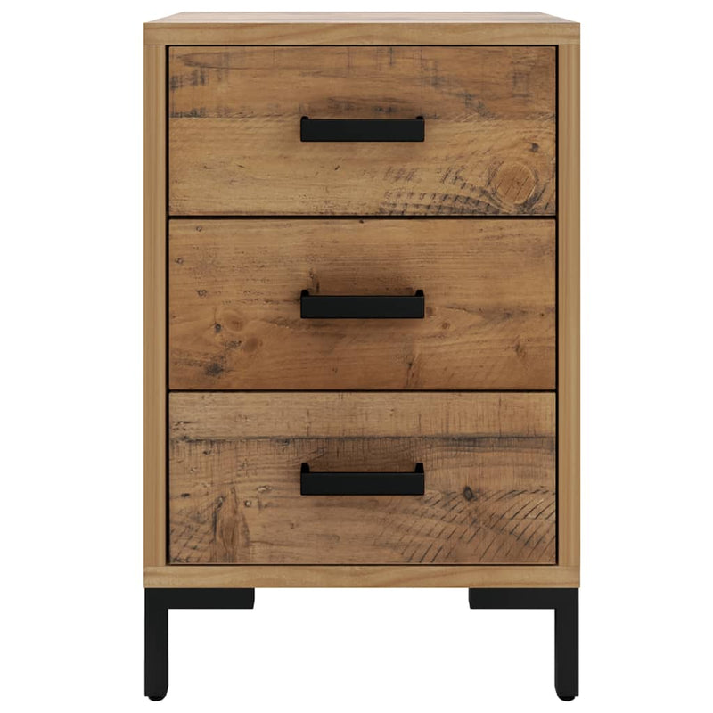 vidaXL 2 db tömör fenyőfa éjjeliszekrény 40x30x55 cm