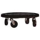vidaXL 2 db fekete kerekes virágtartó átmérő 40 cm 275 kg
