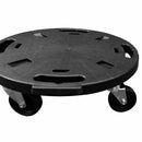 vidaXL 3 db fekete kerekes virágtartó átmérő 40 cm 275 kg