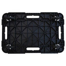 vidaXL 2 db fekete polipropilén kerekes szállítókocsi 58 x 38 x 12 cm