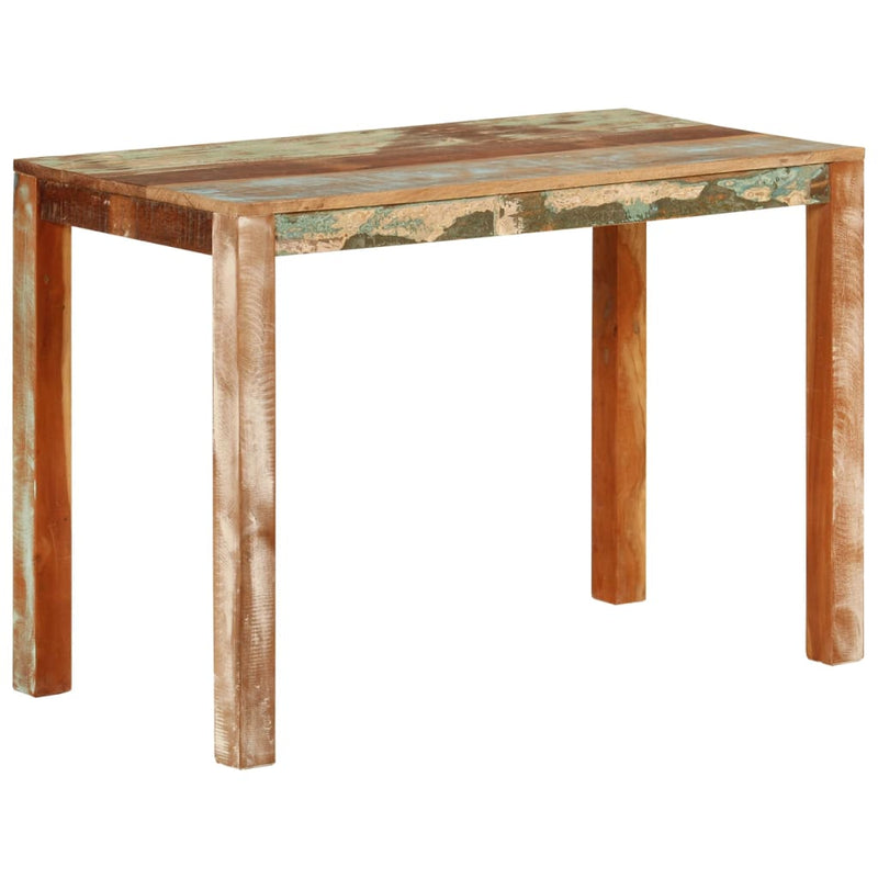 vidaXL tömör újrahasznosított fa étkezőasztal 110 x 55 x 76 cm
