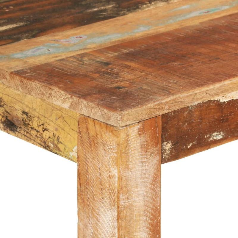 vidaXL tömör újrahasznosított fa étkezőasztal 110 x 55 x 76 cm