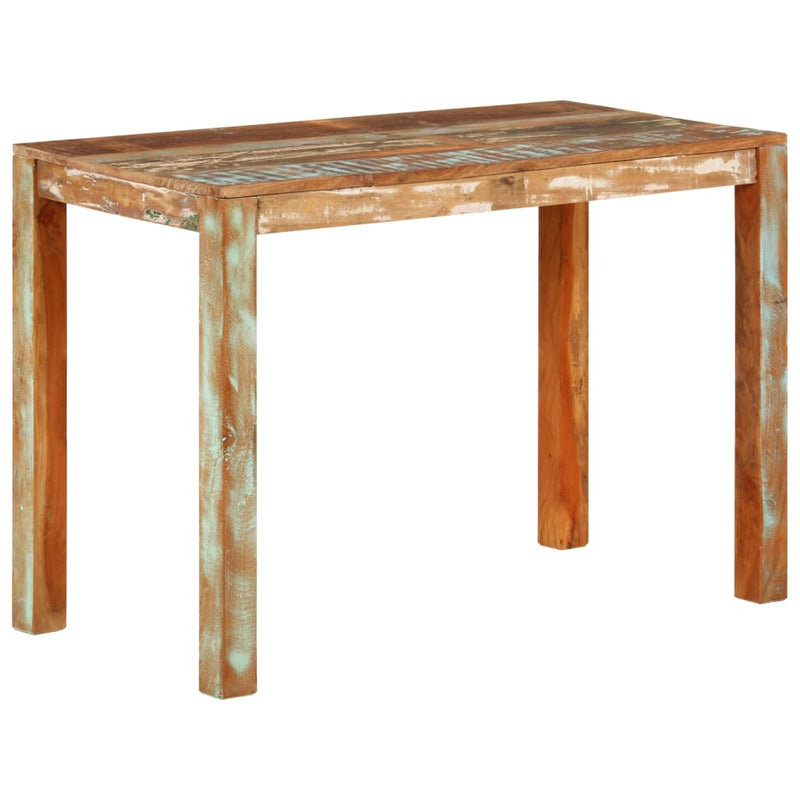 vidaXL tömör újrahasznosított fa étkezőasztal 110 x 55 x 76 cm