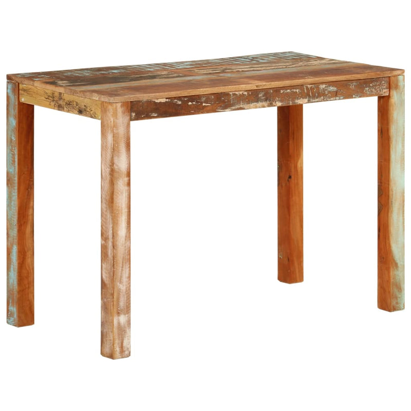 vidaXL tömör újrahasznosított fa étkezőasztal 110 x 55 x 76 cm