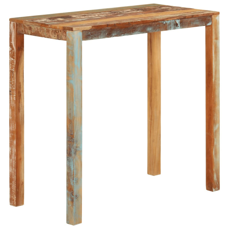 vidaXL tömör újrahasznosított fa bárasztal 112 x 55 x 108 cm