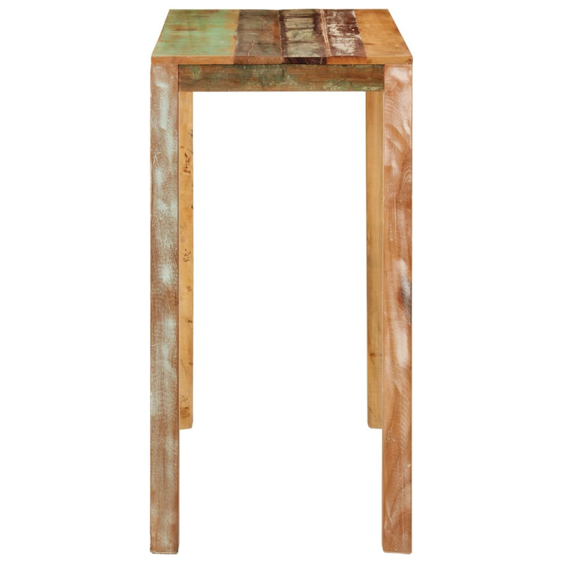 vidaXL tömör újrahasznosított fa bárasztal 112 x 55 x 108 cm