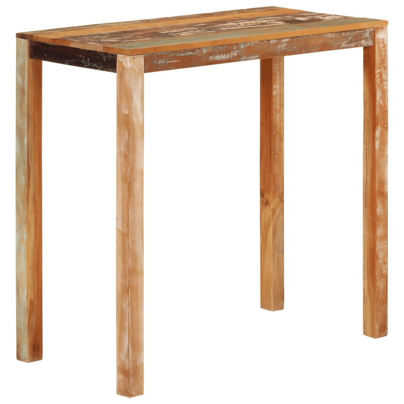 vidaXL tömör újrahasznosított fa bárasztal 112 x 55 x 108 cm