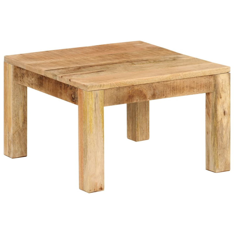 vidaXL tömör mangófa dohányzóasztal 55 x 55 x 35 cm