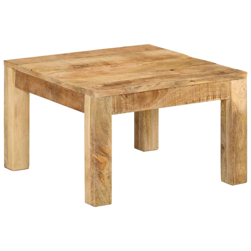vidaXL tömör mangófa dohányzóasztal 55 x 55 x 35 cm