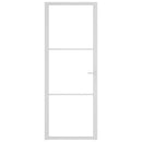 vidaXL fehér ESG üveg és alumínium beltéri ajtó 76 x 201,5 cm