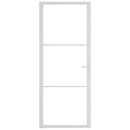 vidaXL fehér ESG üveg és alumínium beltéri ajtó 83 x 201,5 cm