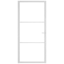 vidaXL fehér ESG üveg és alumínium beltéri ajtó 93 x 201,5 cm