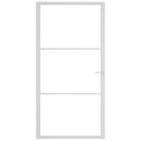 vidaXL fehér ESG üveg és alumínium beltéri ajtó 102,5 x 201,5 cm