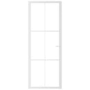 vidaXL fehér ESG üveg és alumínium beltéri ajtó 76 x 201,5 cm