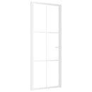 vidaXL fehér ESG üveg és alumínium beltéri ajtó 83 x 201,5 cm
