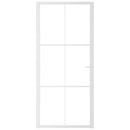 vidaXL fehér ESG üveg és alumínium beltéri ajtó 93 x 201,5 cm