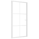 vidaXL fehér ESG üveg és alumínium beltéri ajtó 102,5 x 201,5 cm