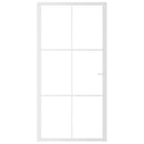 vidaXL fehér ESG üveg és alumínium beltéri ajtó 102,5 x 201,5 cm