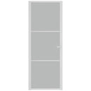 vidaXL fehér matt üveg és alumínium beltéri ajtó 76 x 201,5 cm