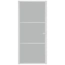 vidaXL fehér matt üveg és alumínium beltéri ajtó 93 x 201,5 cm
