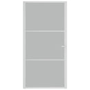 vidaXL fehér matt üveg és alumínium beltéri ajtó 102,5 x 201,5 cm