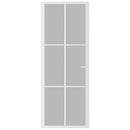 vidaXL fehér matt üveg és alumínium beltéri ajtó 76 x 201,5 cm