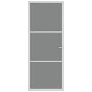 vidaXL fehér ESG üveg és alumínium beltéri ajtó 83 x 201,5 cm