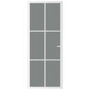 vidaXL fehér ESG üveg és alumínium beltéri ajtó 83 x 201,5 cm