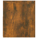 vidaXL 2 db füstös tölgy színű éjjeliszekrény LED-ekkel 60x35x40 cm