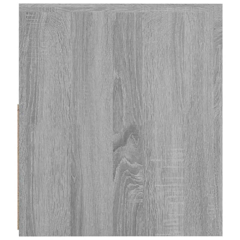 vidaXL 2 db szürke sonoma színű éjjeliszekrény LED-ekkel 60x35x40 cm
