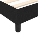 vidaXL fekete szövet rugós ágy matraccal 90x200 cm