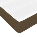 vidaXL sötétbarna szövet rugós ágy matraccal 100 x 200 cm