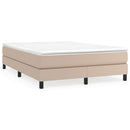 vidaXL cappuccino színű műbőr rugós ágy matraccal 140 x 190 cm