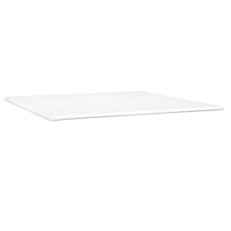 vidaXL cappuccino színű műbőr rugós ágy matraccal 200 x 200 cm