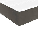 vidaXL sötétszürke bársony rugós ágy matraccal 90x190 cm