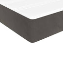 vidaXL sötétszürke bársony rugós ágy matraccal 90 x 200 cm
