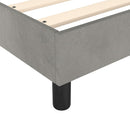 vidaXL világosszürke bársony rugós ágy matraccal 100 x 200 cm