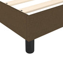 vidaXL sötétbarna szövet rugós ágy matraccal 90 x 200 cm