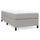 vidaXL világosszürke szövet rugós ágy matraccal 100 x 200 cm