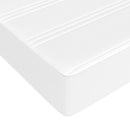 vidaXL fehér műbőr rugós ágy matraccal 90 x 200 cm